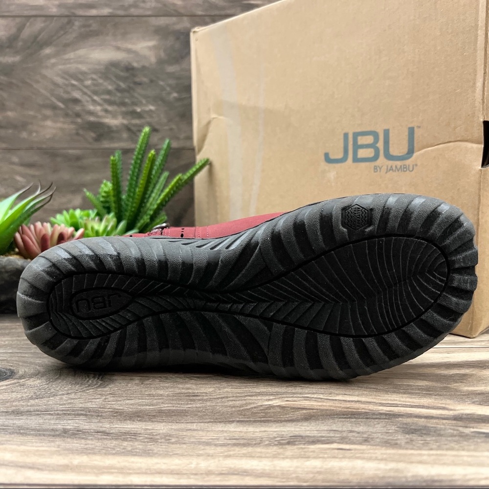 NEW JBU by Jambu Juno Ankle Bootie Boots Red 9M 40 - Picture 8 of 12